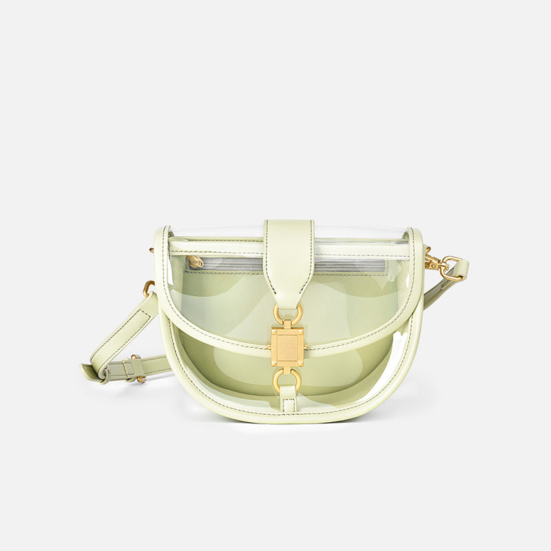 Women’s Clear PVC Saddle Shoulder Bags image