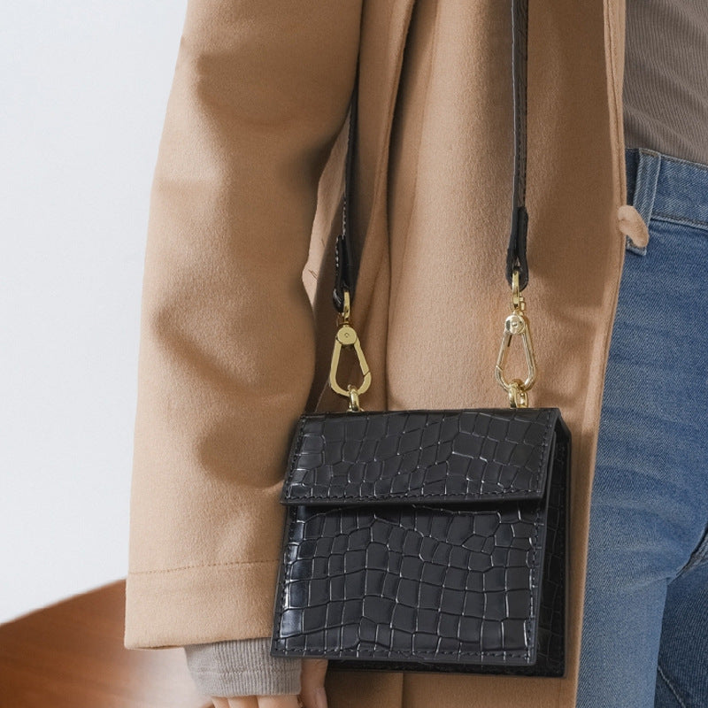 Women’s Croc Embossed Small Crossbody Bags image 3