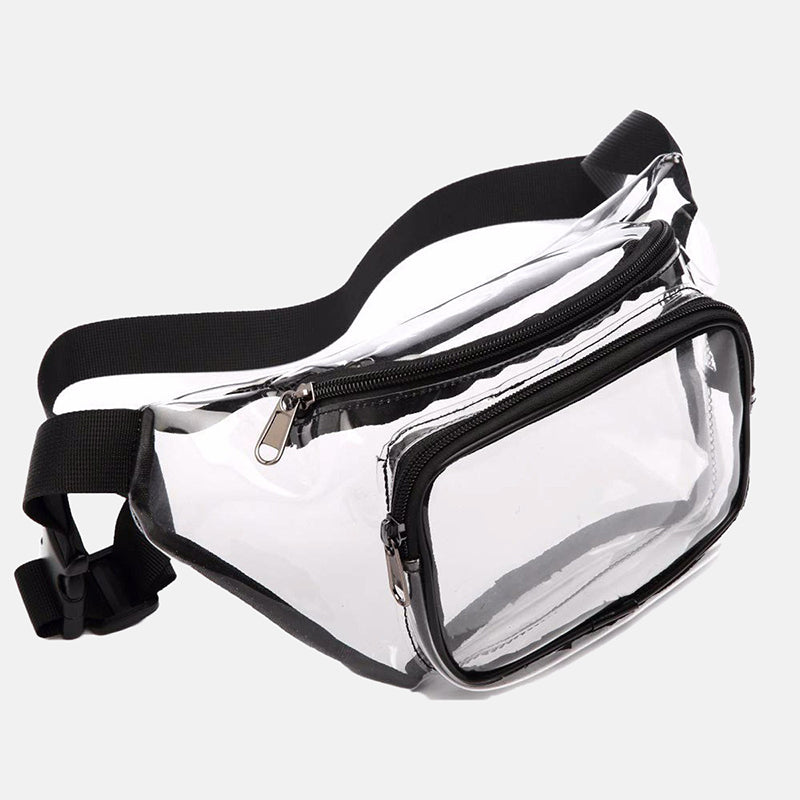 Women’s Multi-Pocket Waterproof Clear Fanny Pack Waist Bags image