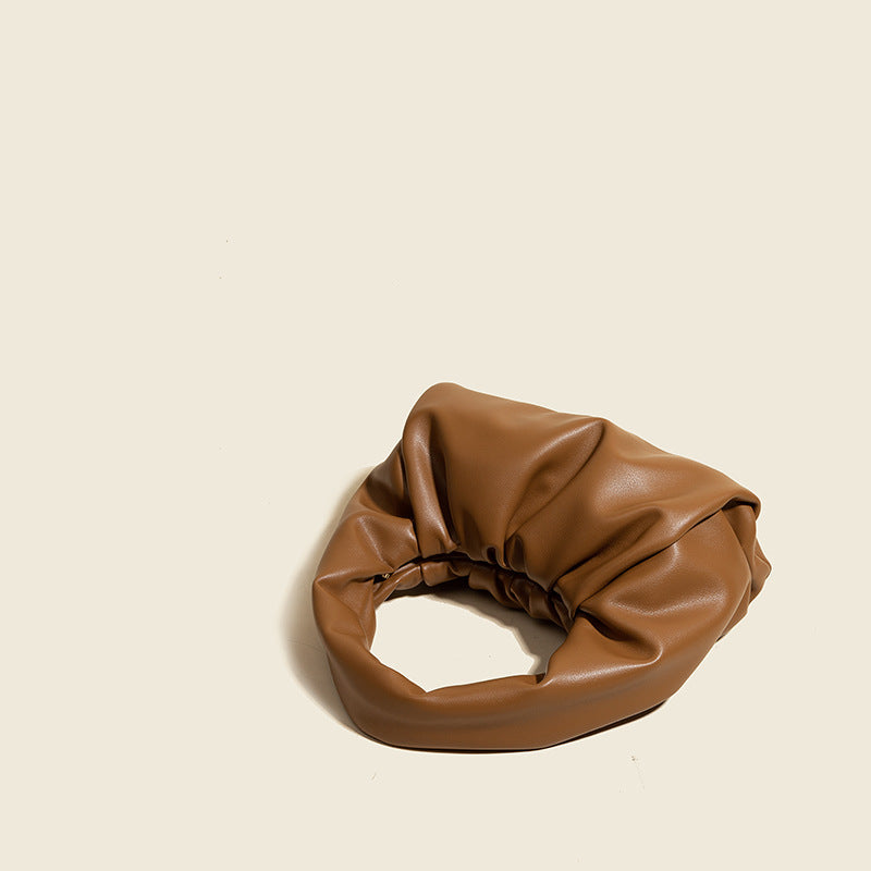Women’s Slouchy Hand Clutch in Genuine Leather image 2
