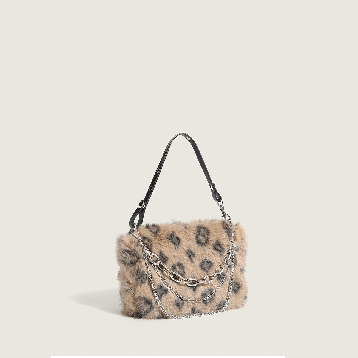 Women’s Furry Printed Handbags image 2