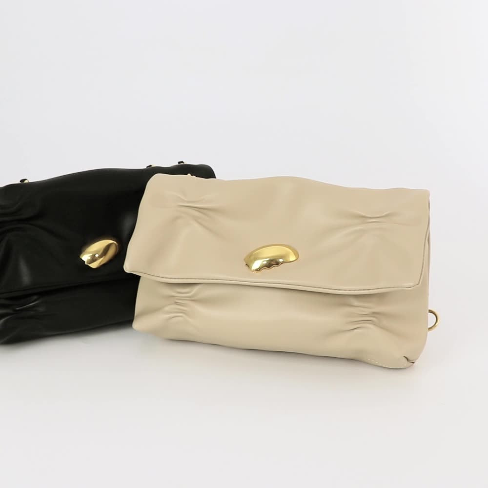 Women’s Slouchy Chain Bags in Vegan Leather image 6