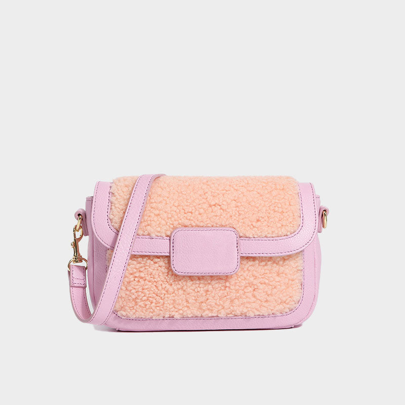 Women’s Faux Lamb Fur Fuzzy Messenger Bags image 4
