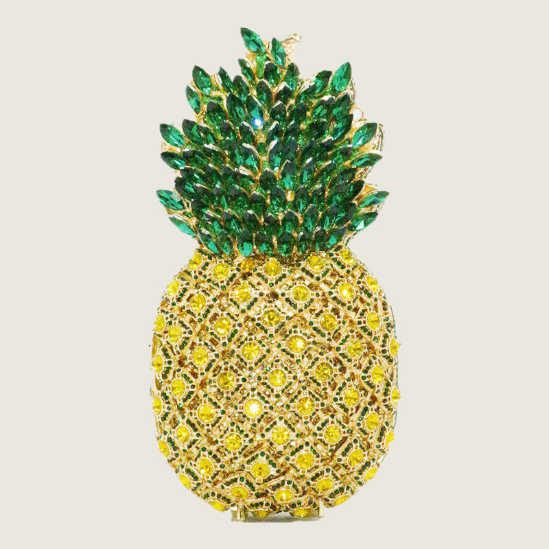 Women’s Handmade Rhinestones Pineapple Evening Clutch image