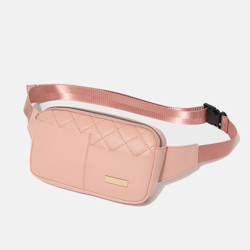 Women’s Stitching Quilted Waist Packs Sling Bags image 5