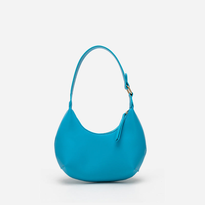 Women’s Minimal Hobo Baguette Bags in Vegan Leather image 3