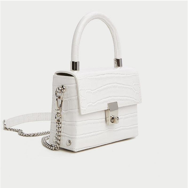Women’s Croc Embossed Mini Handbags with Shoulder Chains image 2
