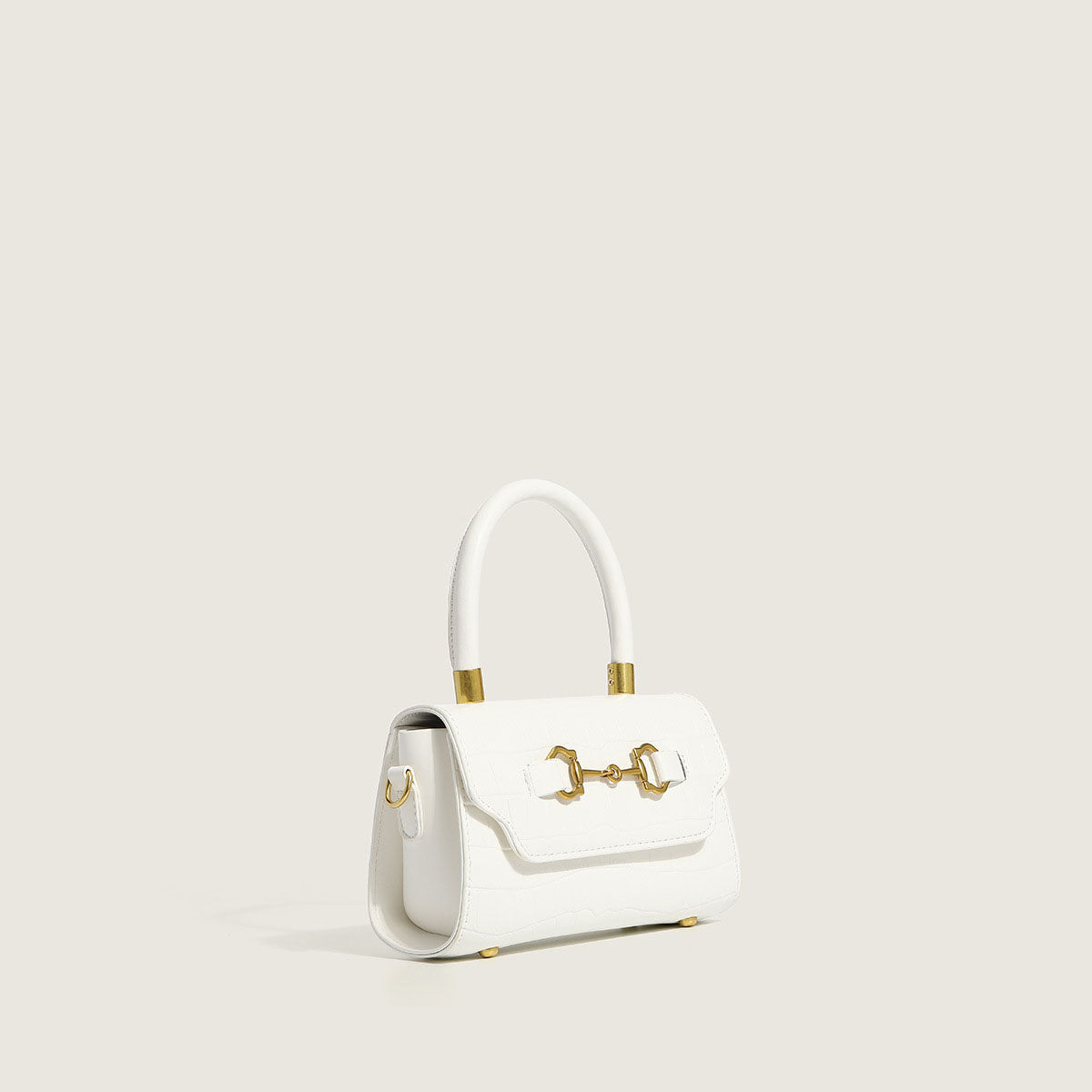 Women’s Small Croc Print Buckle Handbags in Vegan Leather image 2