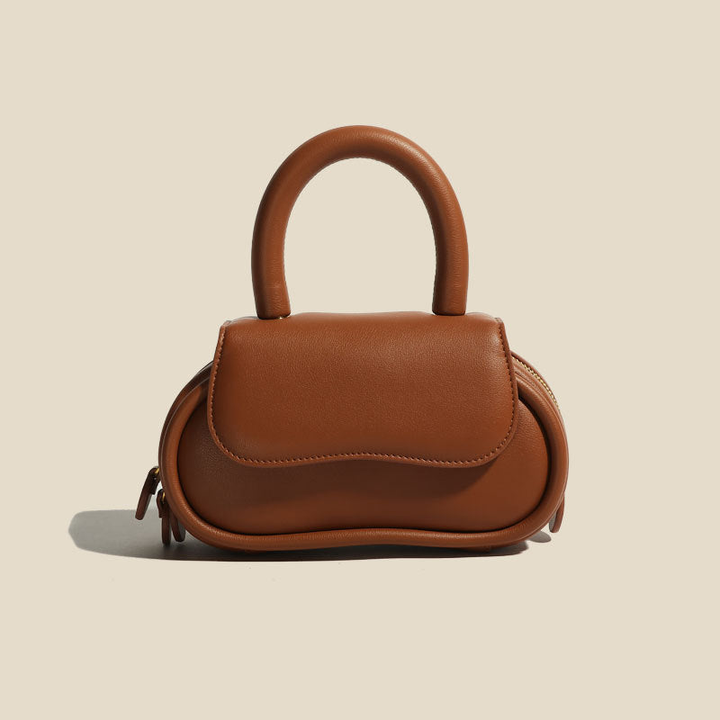 Women’s Genuine Leather Cute Small Crossbody Top Handle Bags image 5