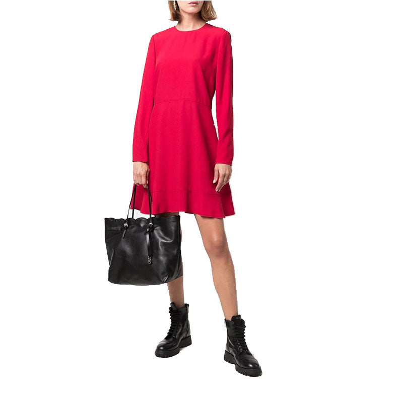 Women’s Waves Black Leather Tote Bags image 3