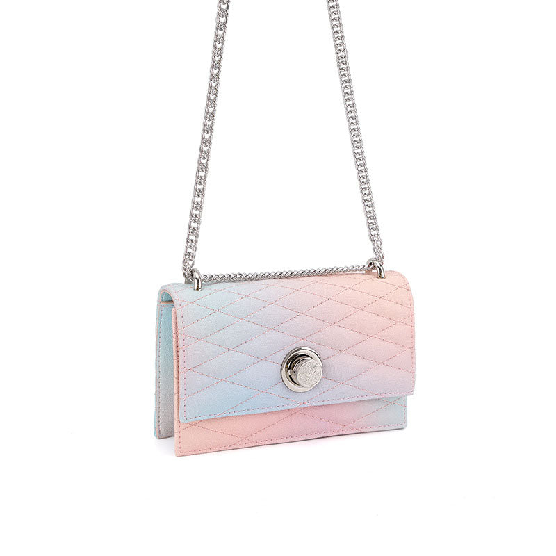 Women’s Gradient Quilted Small Crossbody Bags with Chains image 5
