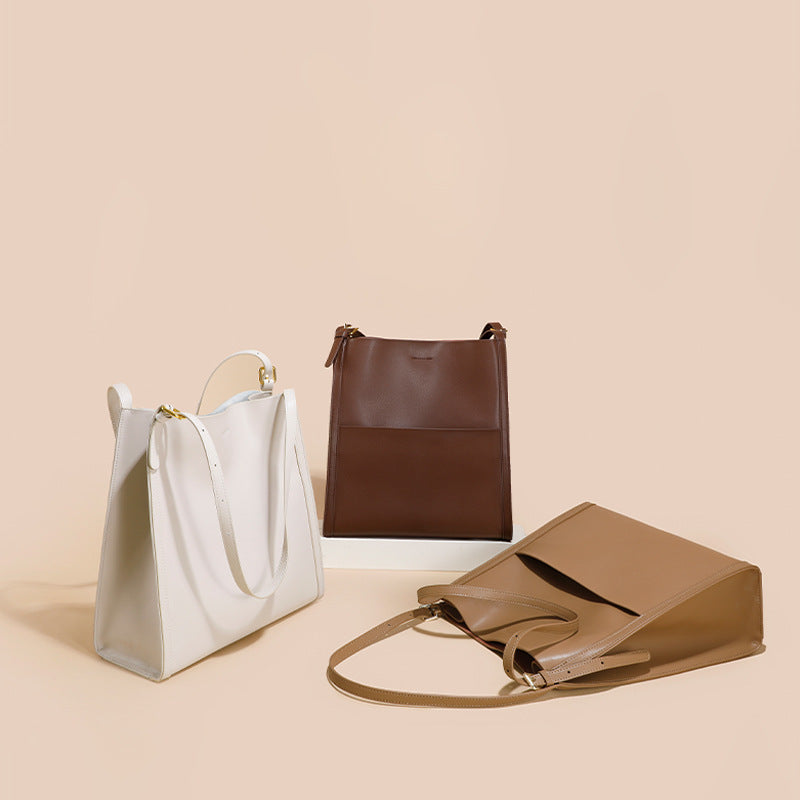 Women’s Genuine Leather Shoulder Tote Bags image 6