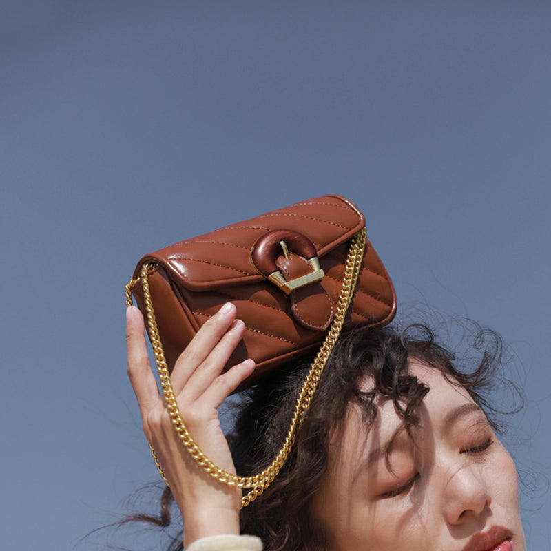 Women’s Quiilted Buckle Mini Crossbody Bags image 2