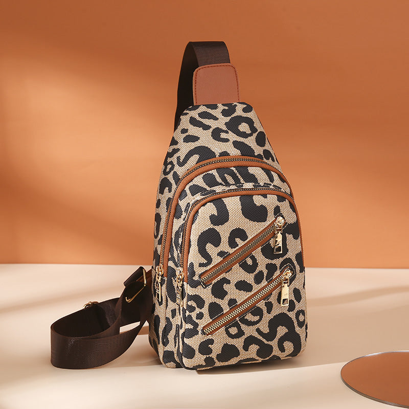 Women’s Leopard Print Plus Size Crossbody Sling Bags image 7