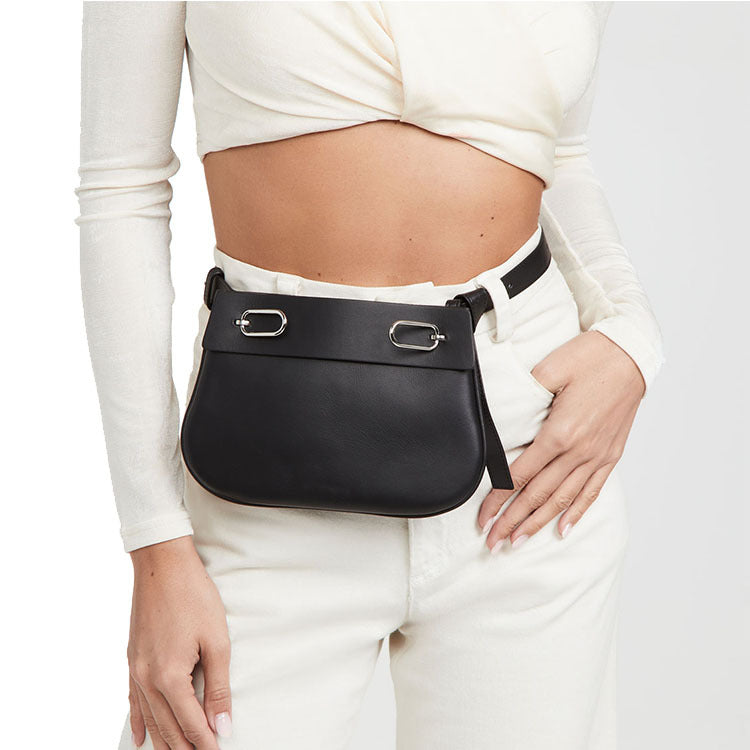 Women’s Minimal Genuine Leather Waist Bags image 3