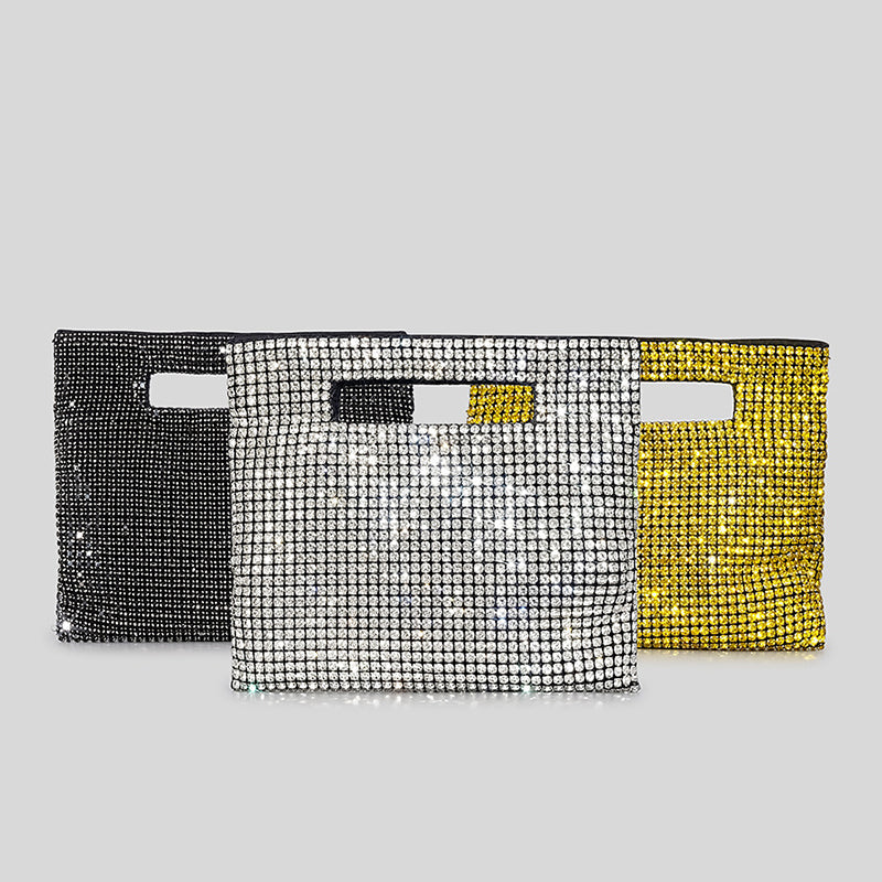 Women’s Square All Over Rhinestones Evening Clutch Bags image 5