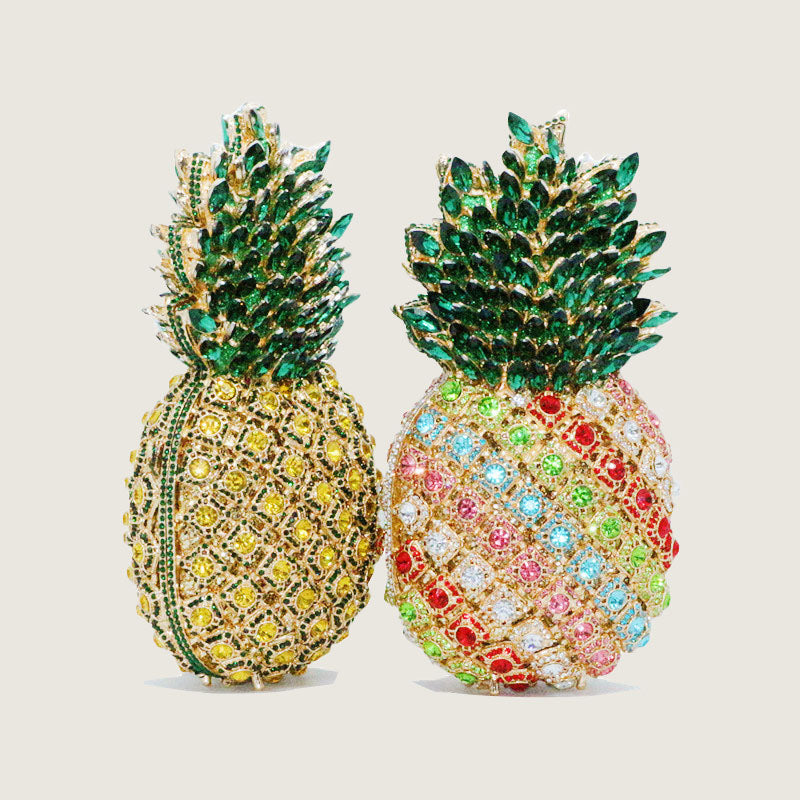 Women’s Handmade Rhinestones Pineapple Evening Clutch image 7