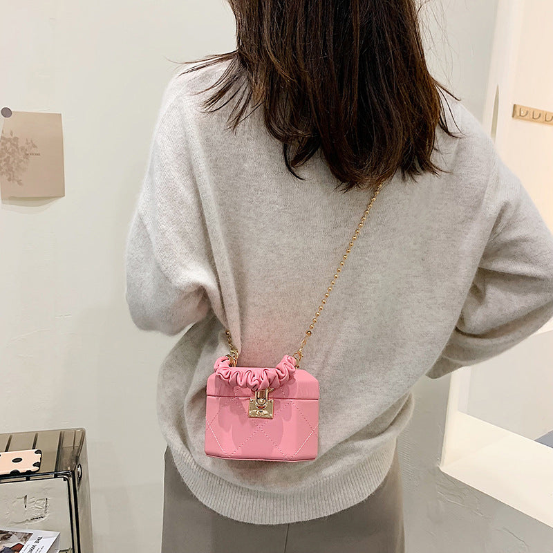 Women’s Quilted Mini Box Slouchy Top Handle Crossbody Bags image 8