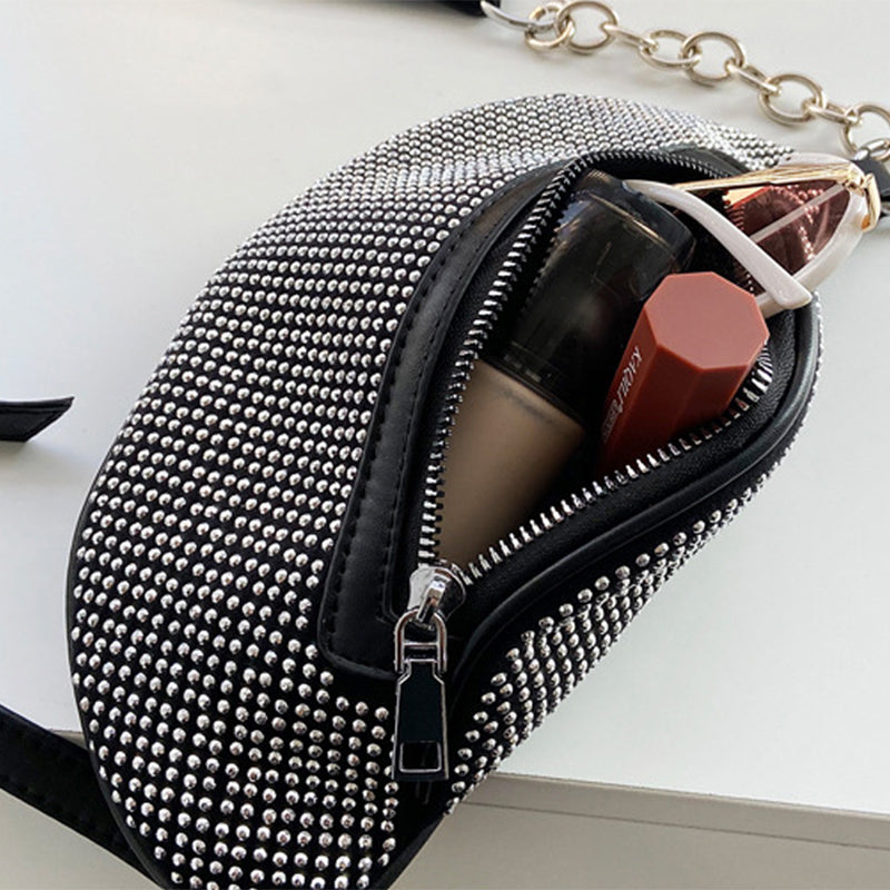 Women’s Rhinestones Chains Fanny Packs image 4