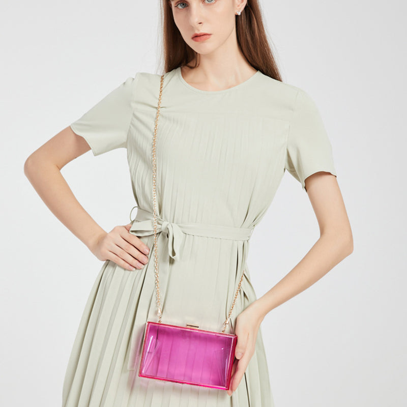 Women’s Square Clear Crossbody Clutch Handbags image 2