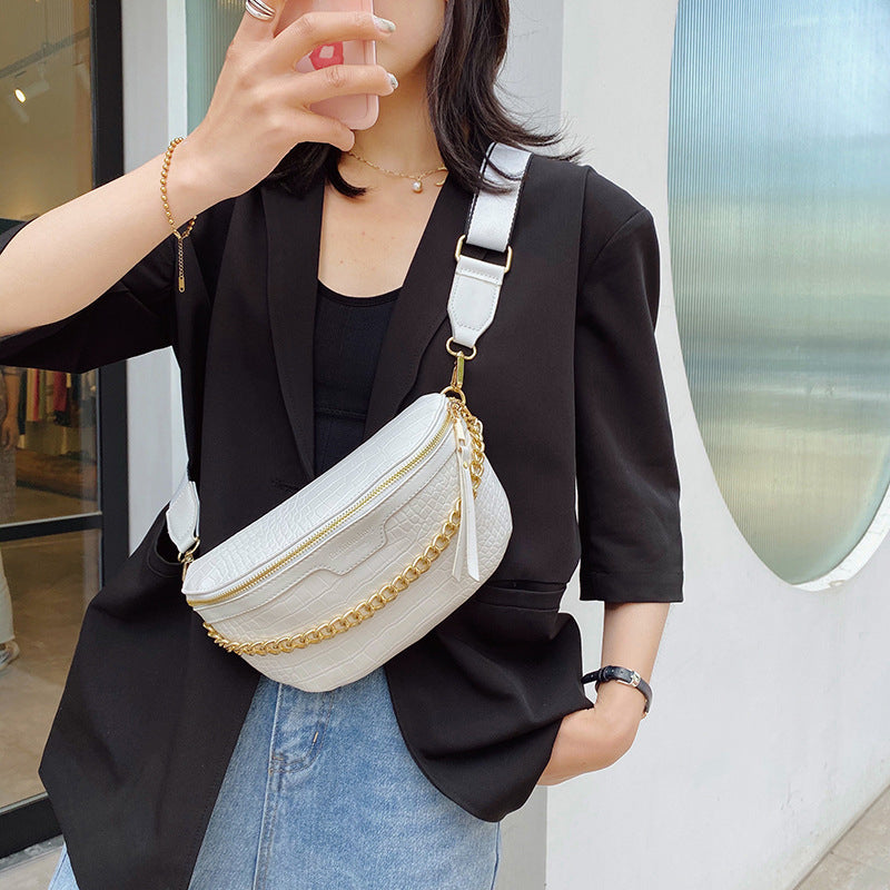 Women’s Croc Print Chains Cross Body Fanny Packs image 7