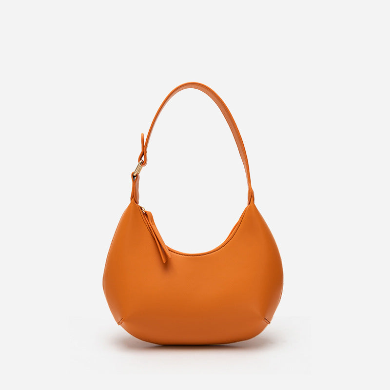 Women’s Minimal Hobo Baguette Bags in Vegan Leather image 2