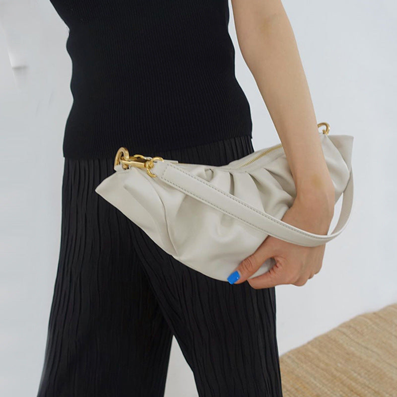 Women’s Vegan Leather Dumpling Wristlet Clutch Bags image 5