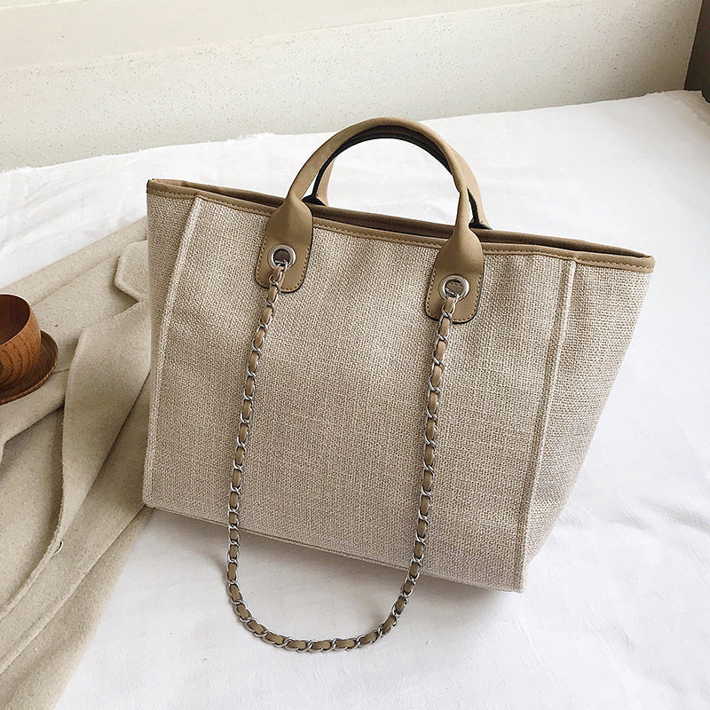 Women’s Large Canvas Beach Tote Bags image 10