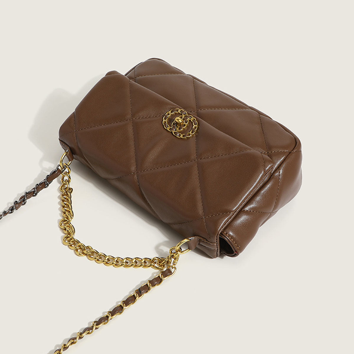 Women’s Quilted Crossbody Messenger Bags in Vegan Leather image 3