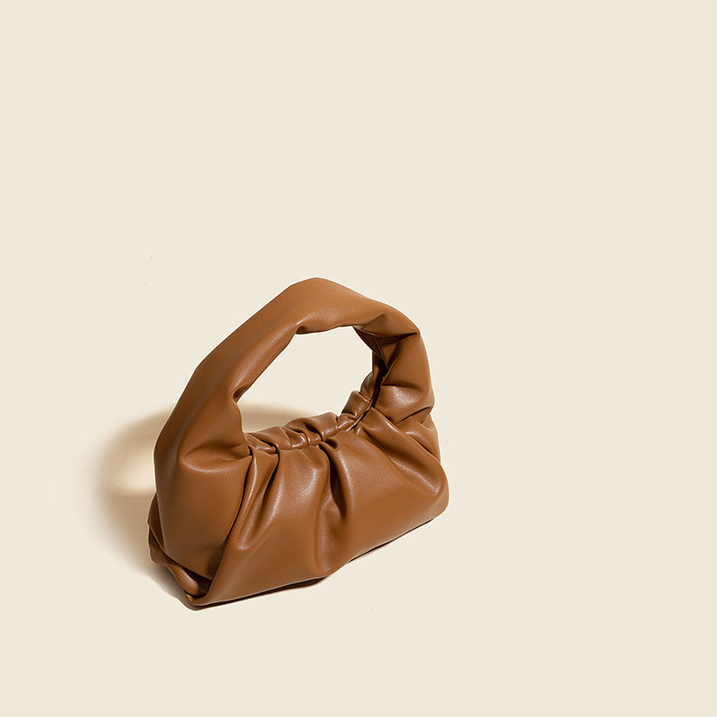 Women’s Slouchy Hand Clutch in Genuine Leather image 3