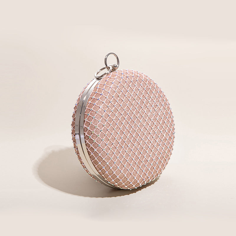 Women’s Pink Fishnet Evening Clutch Bag image 2