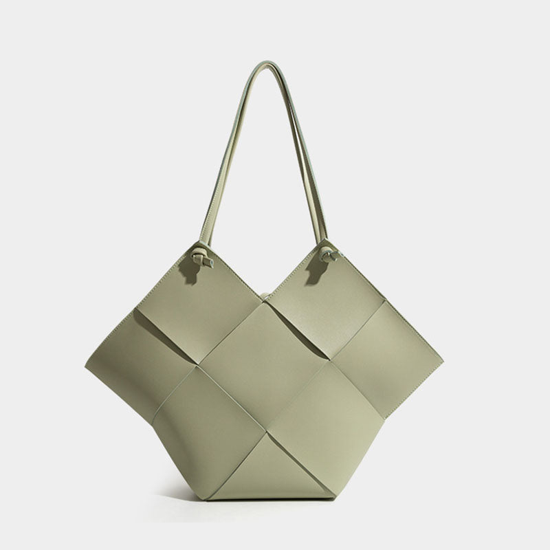 Women’s Woven Tote Bags in Vegan Leather image
