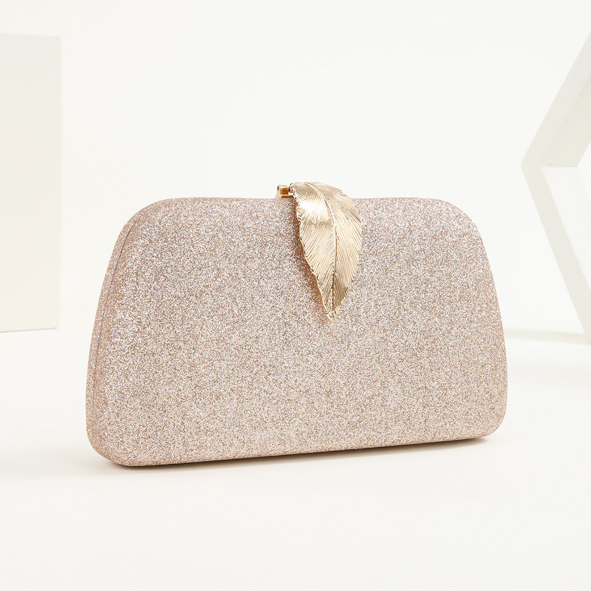 Women’s Leaves Glitter Prom Clutch Bags image 3