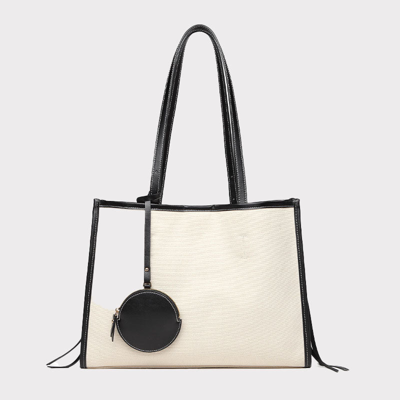 Women’s Canvas Tote Bags in Beige image