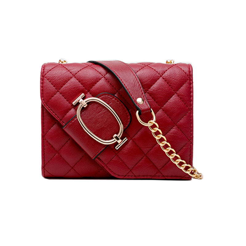 Women’s Quilted Chains Mini Crossbody Bags with Buckle image