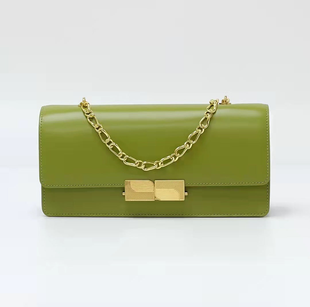 Women’s Genuine Leather Clutch Purse with Shoulder Chains image 4