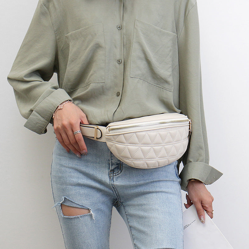Women’s Quilted Vegan Crossbody Waist Bags image 12