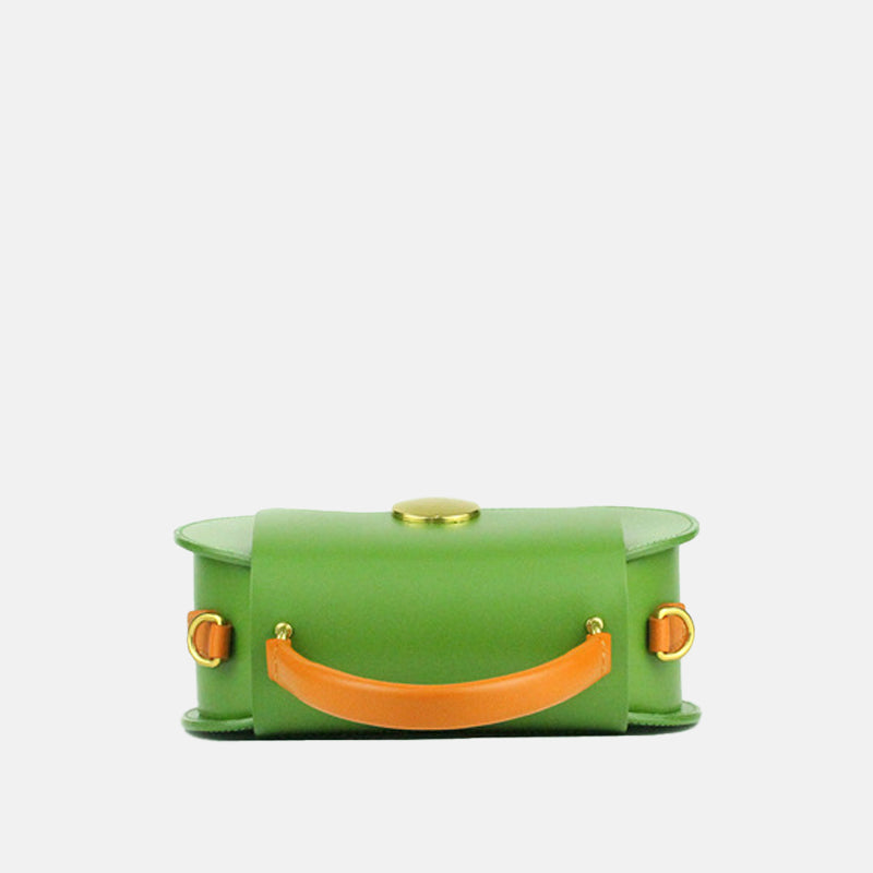 Women’s Mini Flap Genuine Leather Clutch Bags with Crossbody Strap image 4
