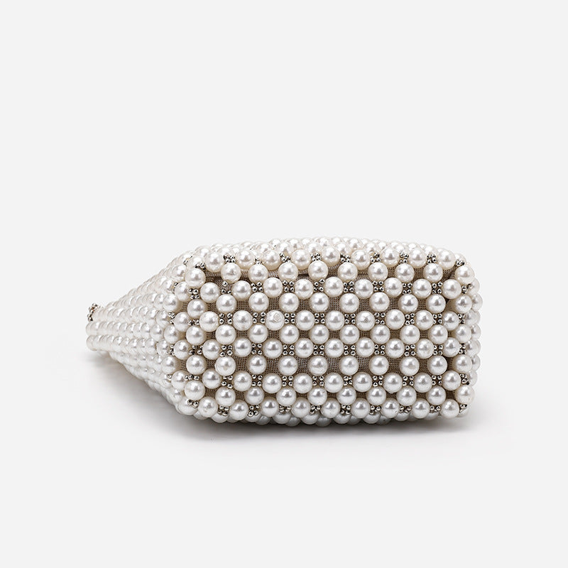 Women’s Pearls Chain Tote Shoulder Bags image 4