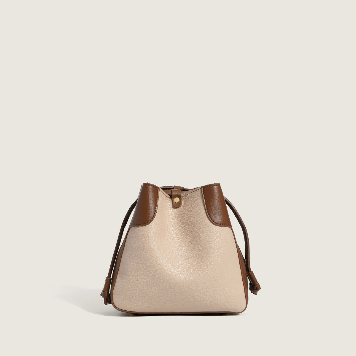 Women’s Minimal Vegan Bucket Bags with Shoulder Strap image 4
