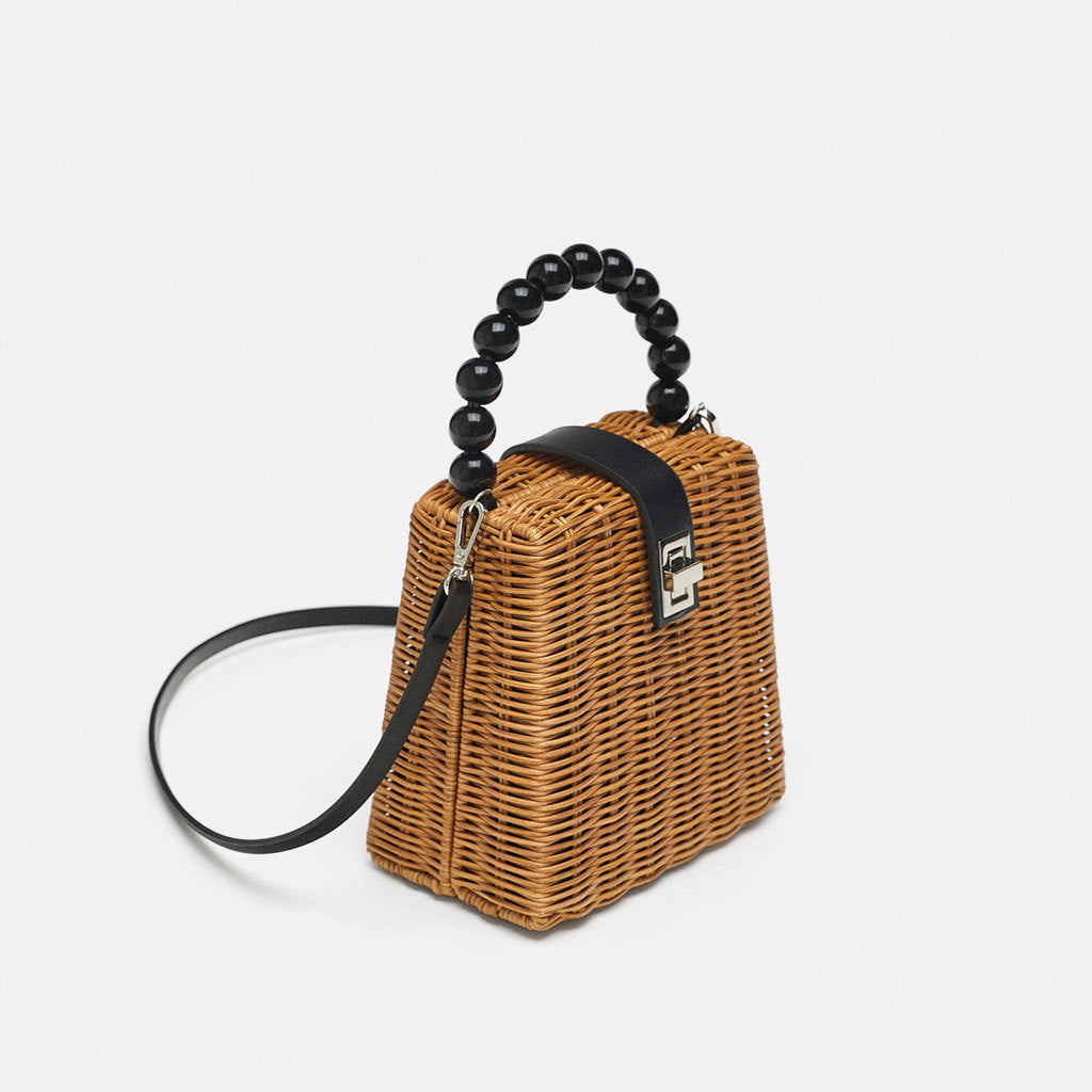 Women’s Mini Woven Handbags with Shoulder Strap image 3