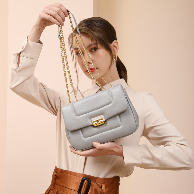 Women’s Genuine Leather Puffer Convertible Crossbody Bags image 5