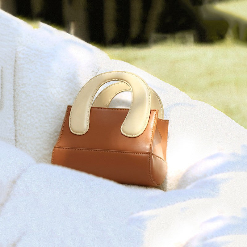 Women’s Genuine Leather Small Crossbody Clutch Bucket Bags image 4