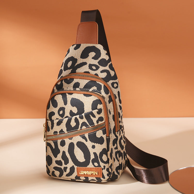 Women’s Leopard Print Plus Size Crossbody Sling Bags image 8