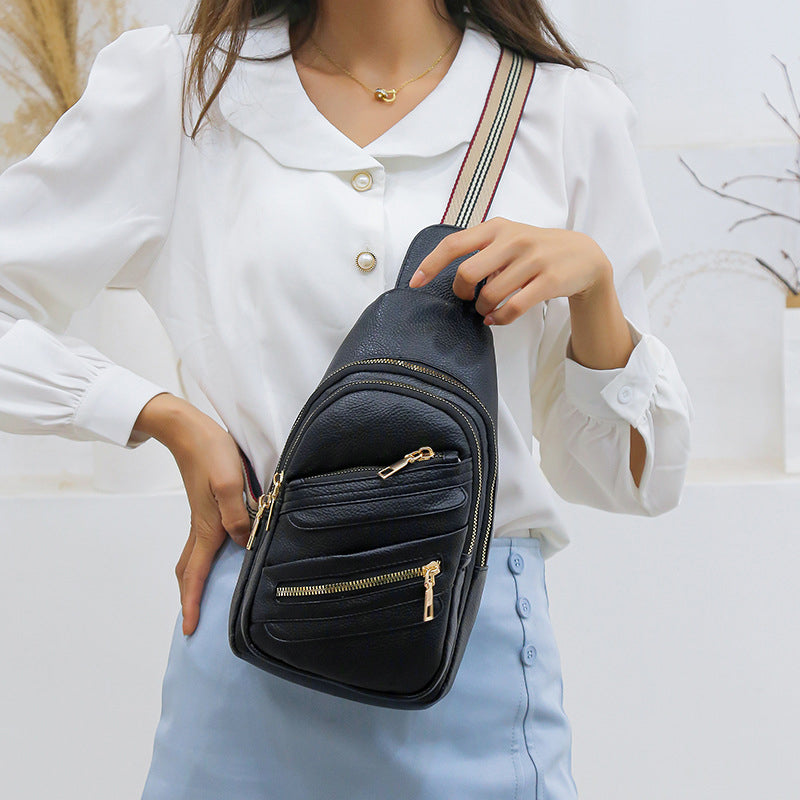 Women’s Multi-Zippers Crossbody Sling bags image 6