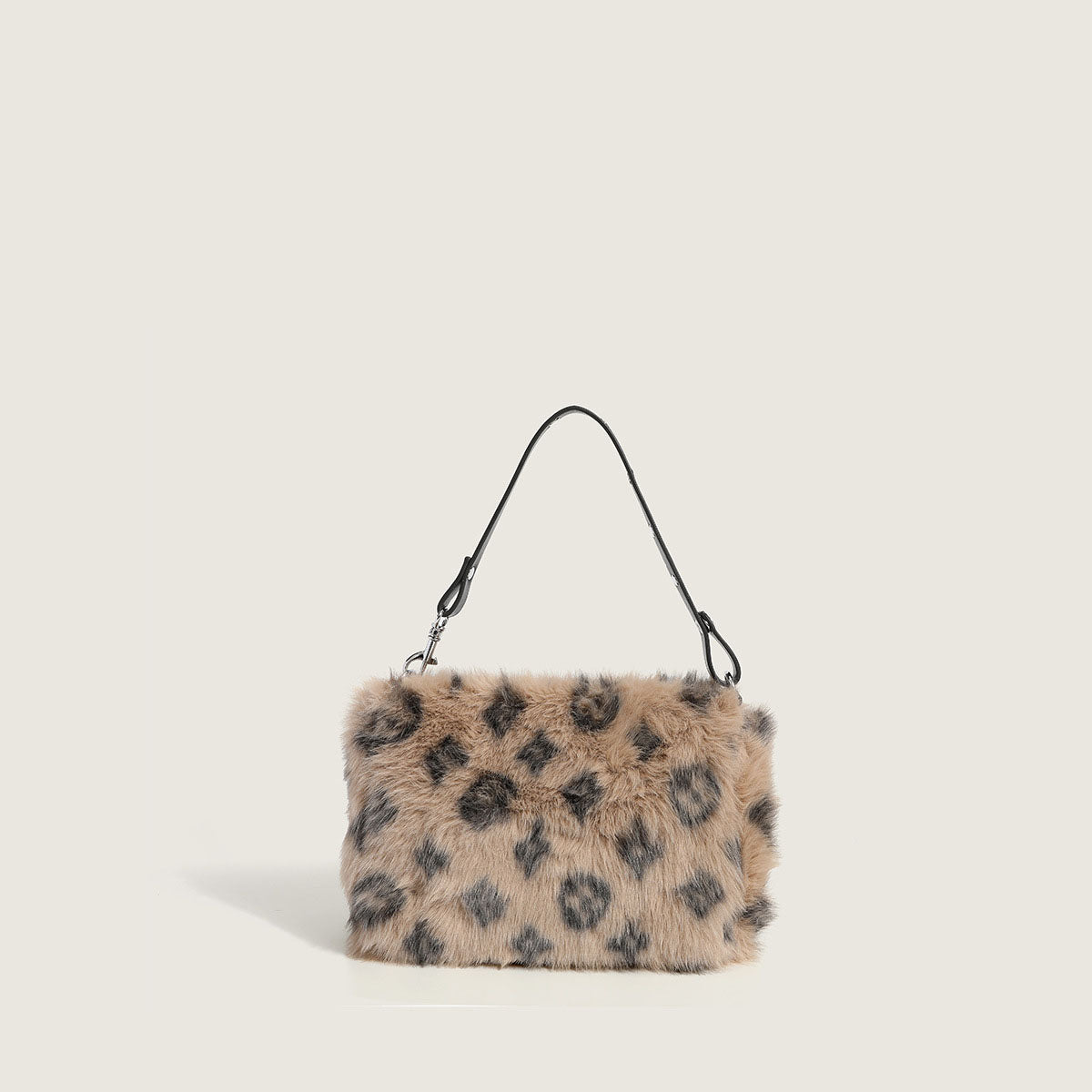 Women’s Furry Printed Handbags image 4