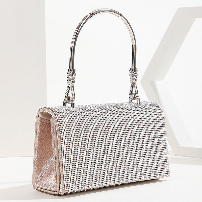 Women’s Rhinestones Flap Top handle Clutch Evening Bags image 6