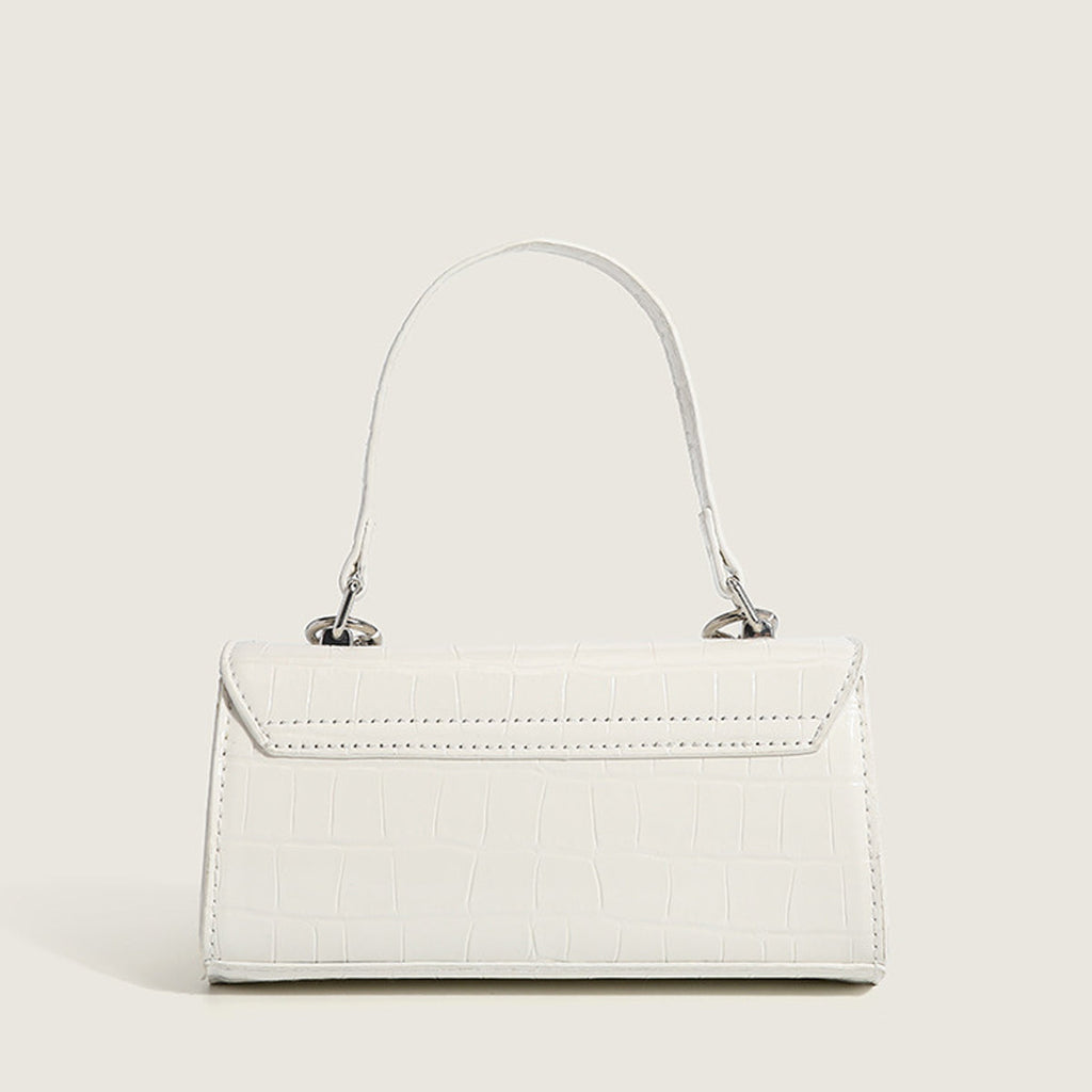 Women’s Croc Print Top Handle Purse image 4
