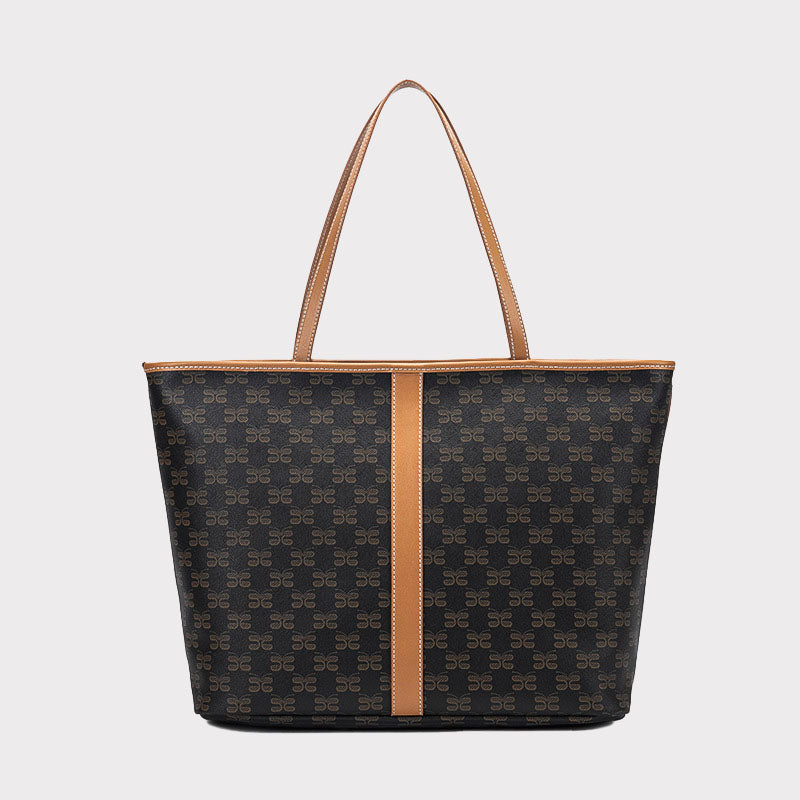 Women’s Butterfly Print Tote Bags in Black image