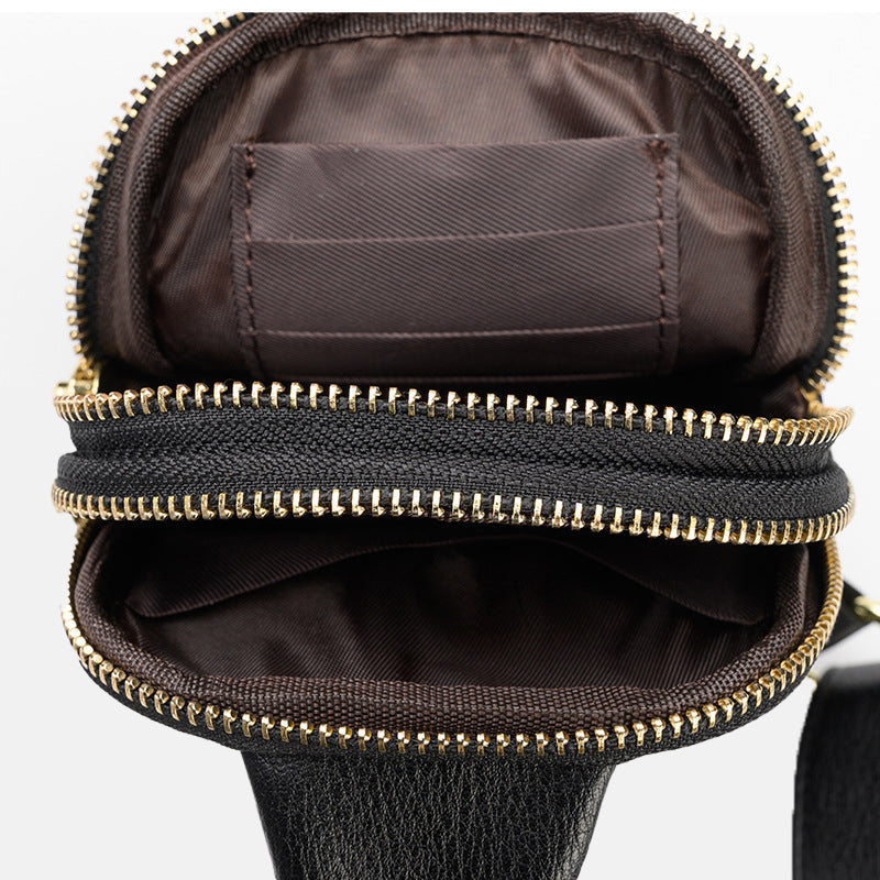 Women’s Minimal Textured Crossbody Sling Bags in Vegan Leather image 6